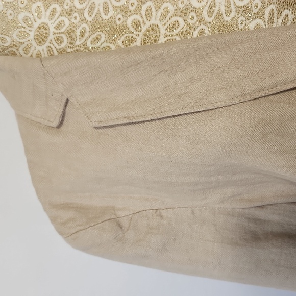 Goodfellow & Co Men's Taupe Patch Pocket Button Front Linen Blend Blazer Size M - Picture 5 of 16